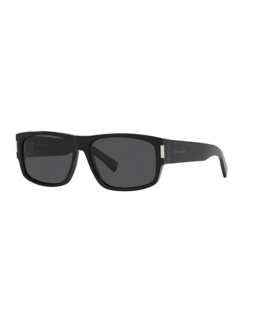Men's Rectangle Sunglasses, Sl 689 YS000575 - Black