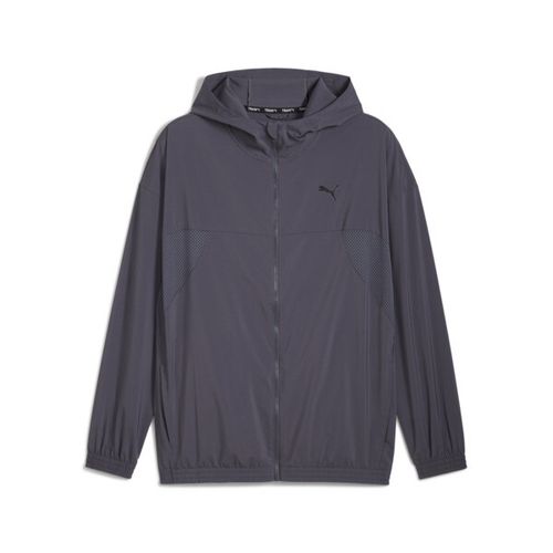 PUMA FIT Woven Full-Zip Jacket Men in Grey