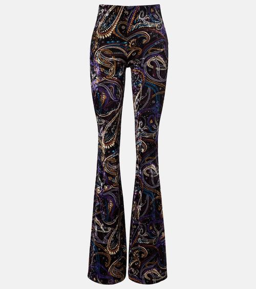 Paisley flared pants