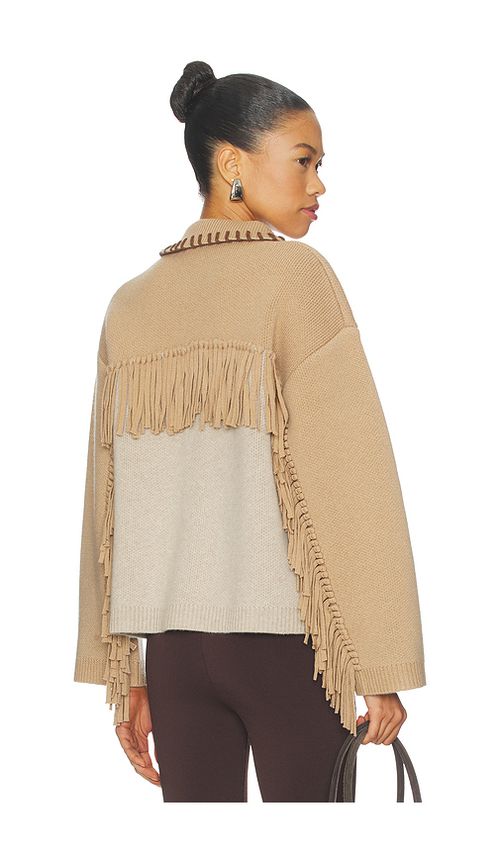 SIMKHAI Chesney Oversized Cardigan in Nude. L. Also in M