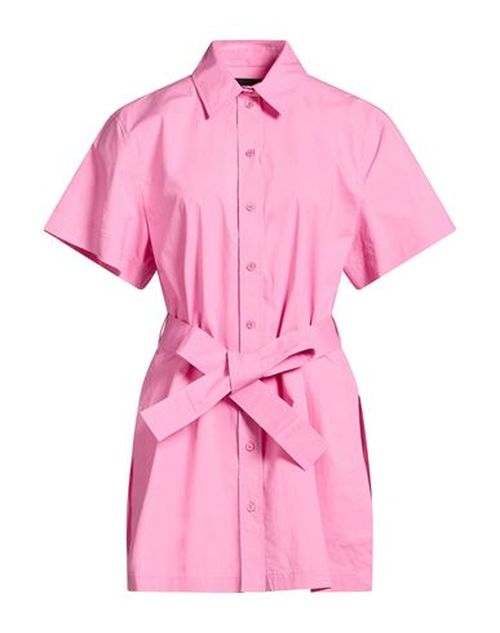 Woman Shirt Pink Size 6 Cotton, Elastane