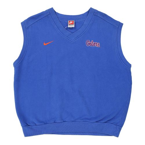 Gators Nike V-neck Sweater Vest - Large Blue Cotton Blend