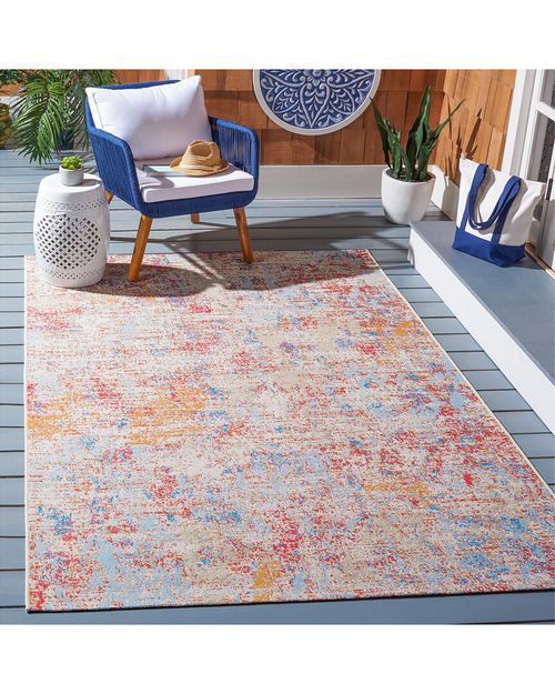 Summer Vibral Power-Loomed Indoor/Outdoor Rug