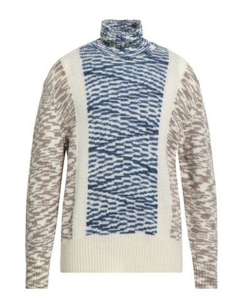 Daniele Fiesoli Man Turtleneck Cream Size XXL Merino Wool, Polyamide, Recycled nylon