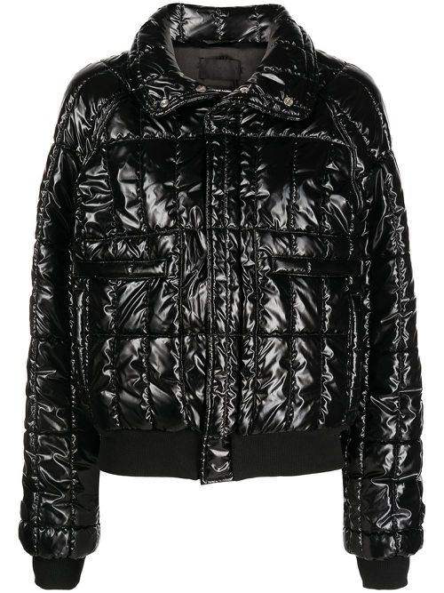 Quilted padded jacket - Black