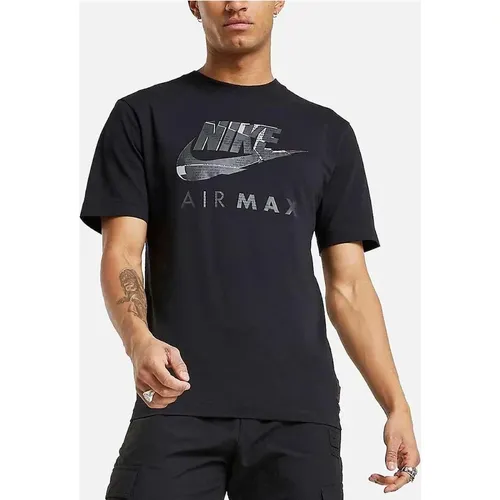 Men's Nike NSW Air Max Men's T-Shirt - Black