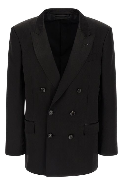 Tone-On-Tone Polka Dot Blazer