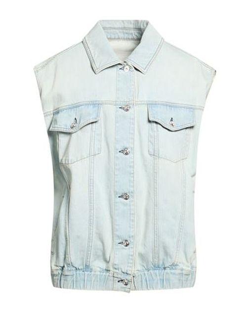 Woman Denim outerwear Blue Size S Cotton
