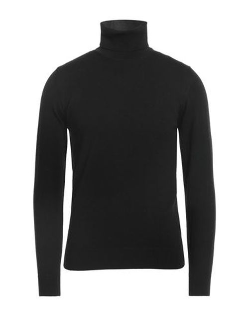 Alpha Studio Man Turtleneck Black Size 44 Merino Wool