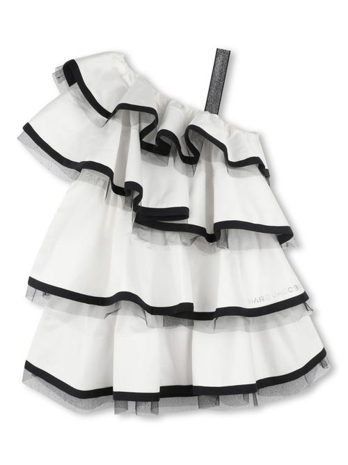 Rhinestone-embellished dress - White