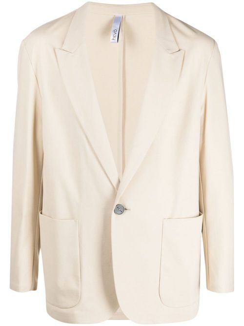 Single-breasted blazer - Neutrals