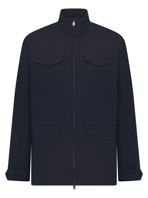 Stretch Polyamide Technical Jacket — Navy