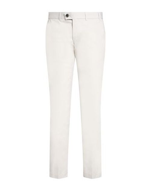 Man Pants Off white Size 34 Cotton, Nylon, Elastane