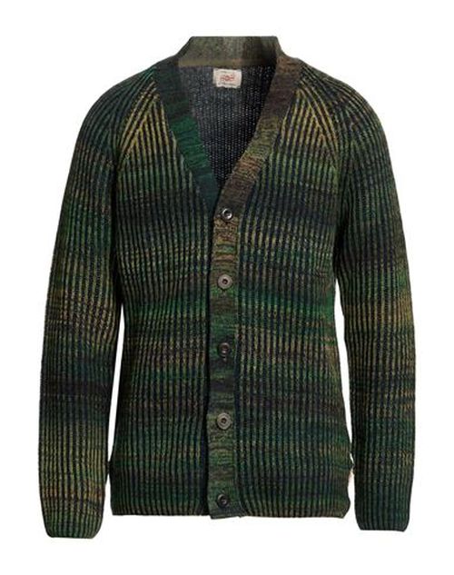 Man Cardigan Military green Size XXL Acrylic, Wool, Alpaca wool