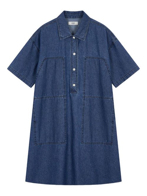 Denim shirt dress - Blue