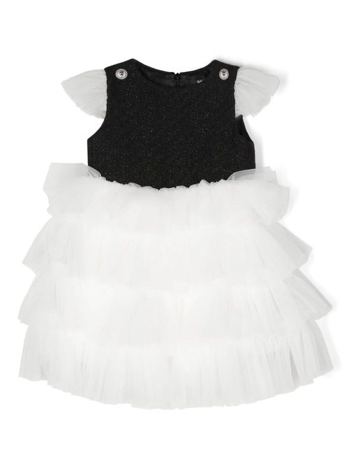 Ruffled dress set - Black