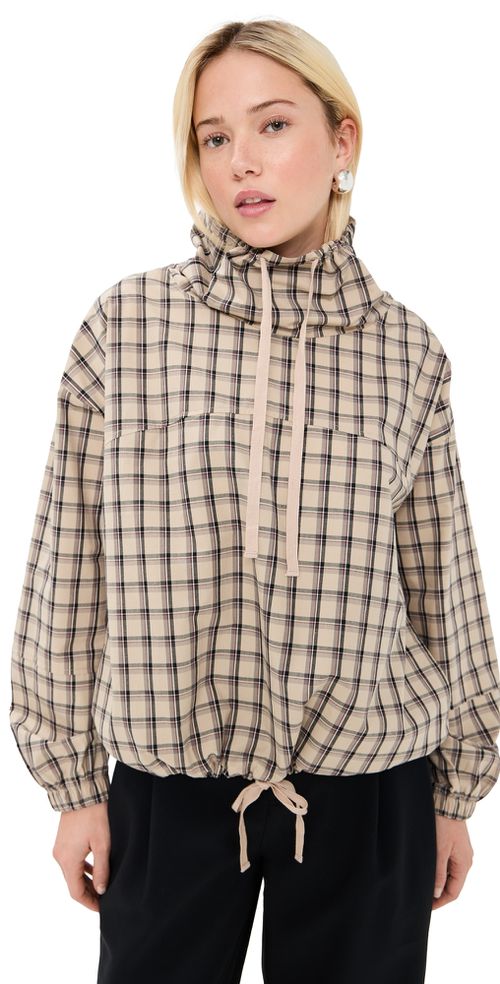Carson Anorak Khaki Check