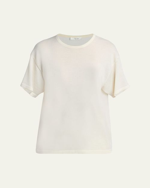 Nonas Crewneck Cashmere Knit Top