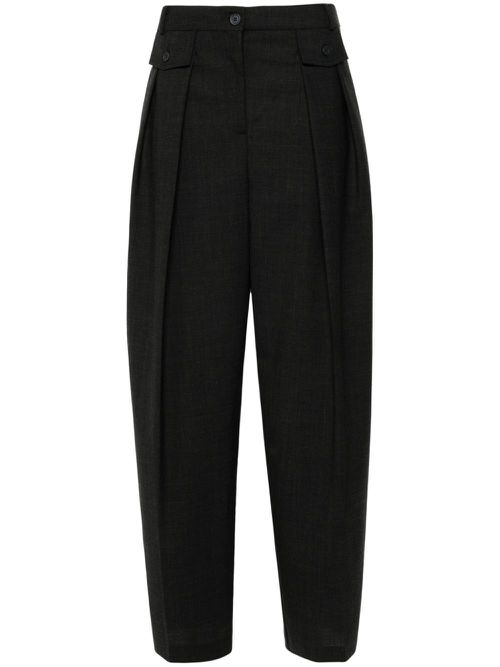 Wide-leg tailored trousers - Grey