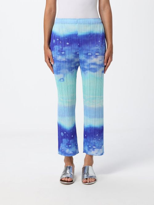 Pants Woman color Gnawed Blue