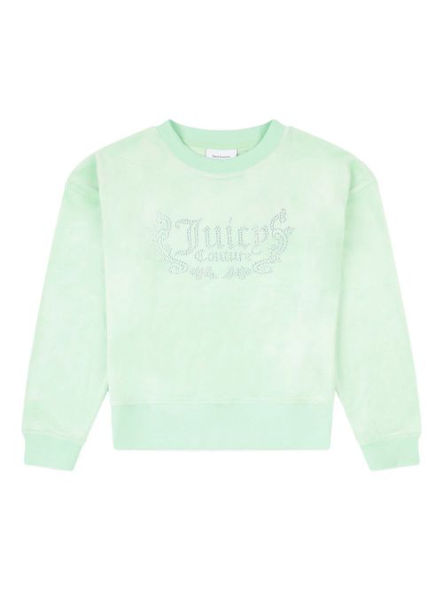 Juicy Couture Kids rhinestone-embellished sweatshirt - Green