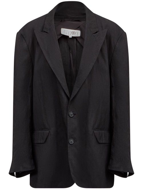 Single-stitch blazer - Black