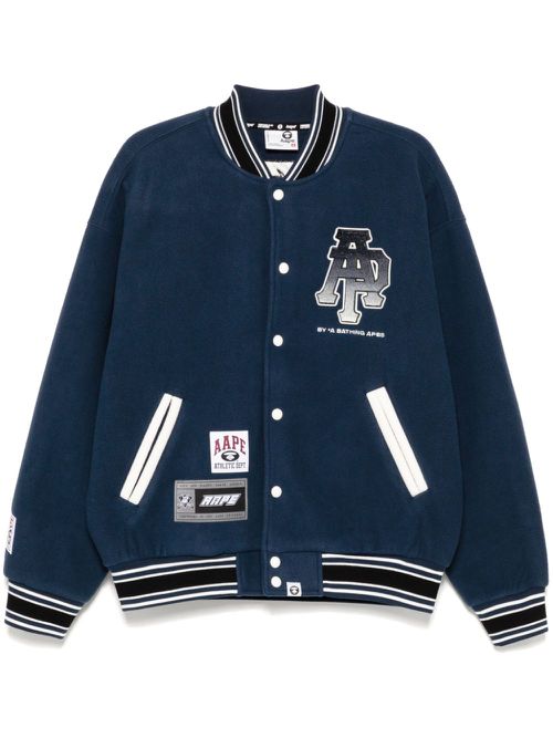 Logo varsity jacket - Blue