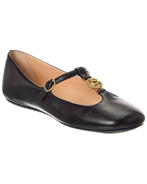 Leonore Leather Ballerina Flat