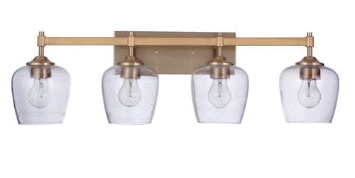 Stellen 4-Light Bathroom Vanity Light in Satin Bra