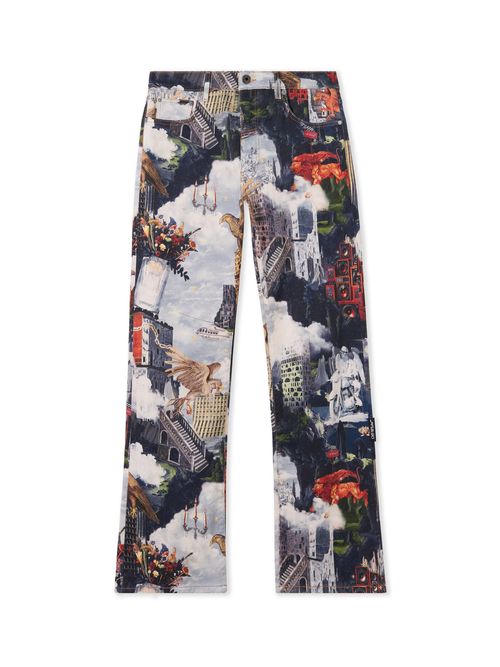 World Paint Relax Jeans - Male Jeans Dusty Blue