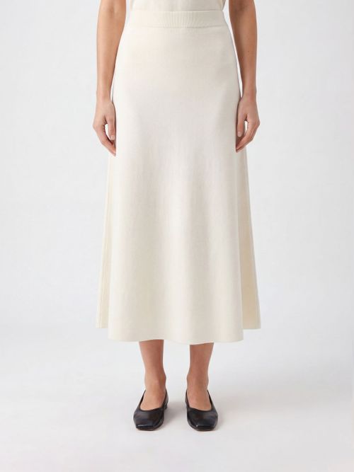 P. A.R. O.S. H. High-Waisted Pure Silk Midi Pencil Skirt with Straight Hem