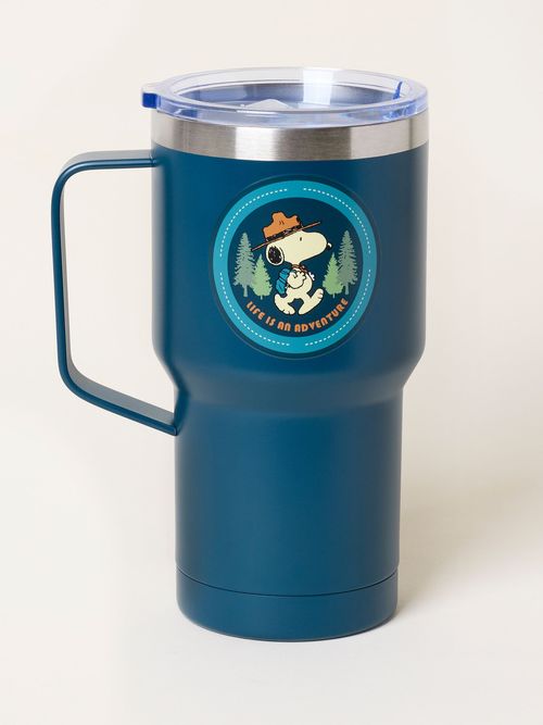 FatFace Teal Blue Snoopy Travel Mug