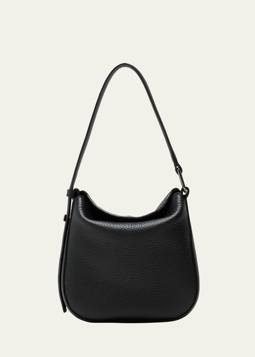 Anna Mini Leather Hobo Bag