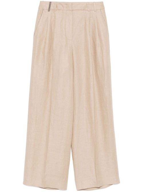 Pleated trousers - Neutrals