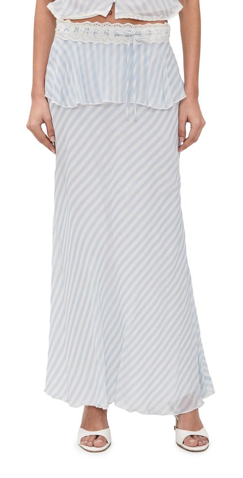 Sylette Maxi Skirt Lariat Blue