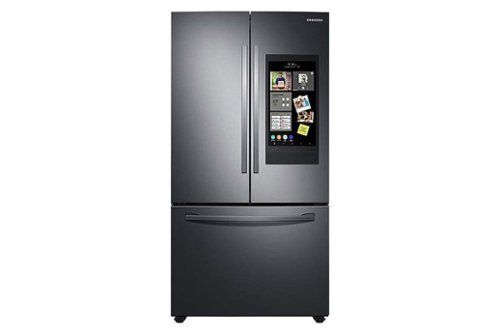 28 cu. ft. 3-Door French Door Smart Refrigerator with Family Hub - Black Stainless Steel