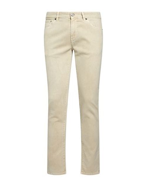 Man Jeans Beige Size 32 Cotton, Elastane