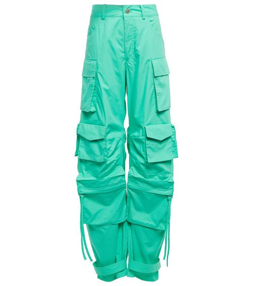 The Attico Fern cotton canvas cargo pants