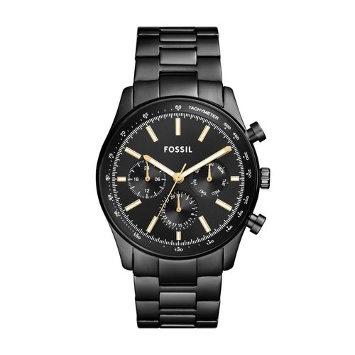 Men's Sullivan Multifunction, Black Stainless Steel Watch