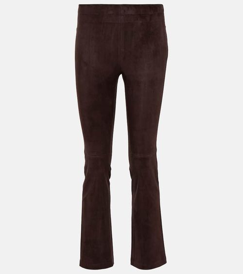 JP Twenty mid-rise bootcut suede pants