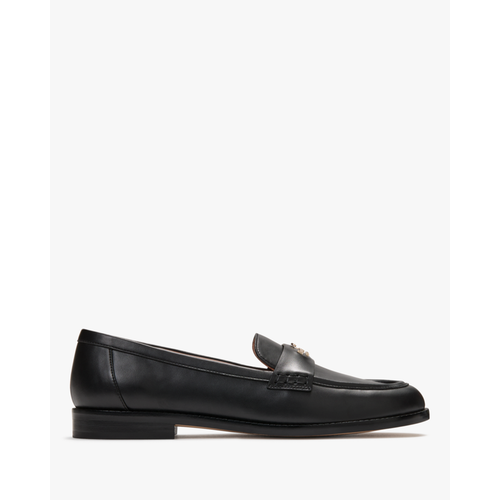 Kate Spade Womens Ruth Smooth Leather Loafer - Black Faux Leather