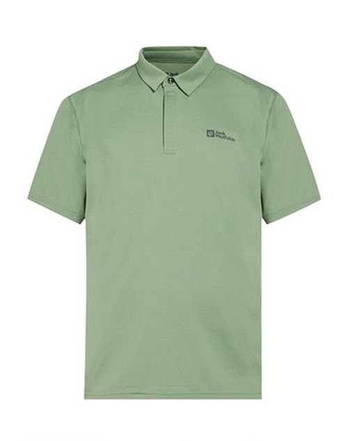 Man Polo shirt Light green Size M Polyester