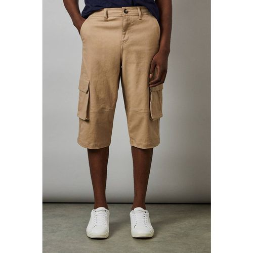 Debenhams Men's Stone 3/4 Cotton Cargo Short
