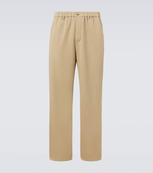 Cotton straight pants