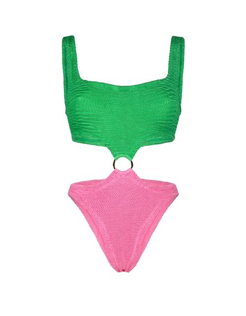 Maillots de Bain Olivia Kiwi/Creamy One Piece Swimsuit
