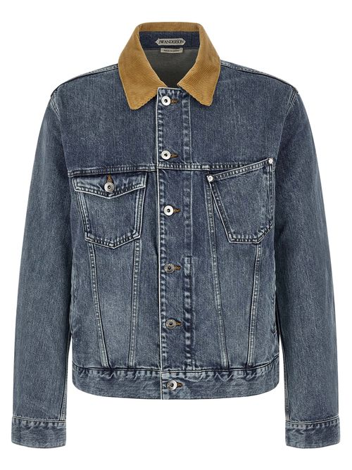 J. W. Anderson Denim Jacket Puffer Jackets Blue
