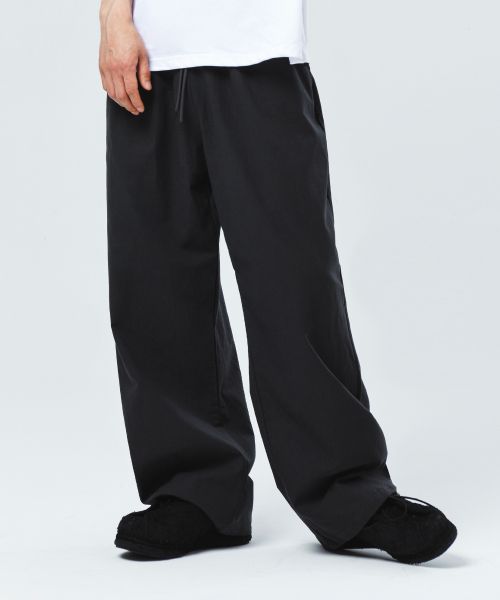 selfesteem linen like wide fit pants