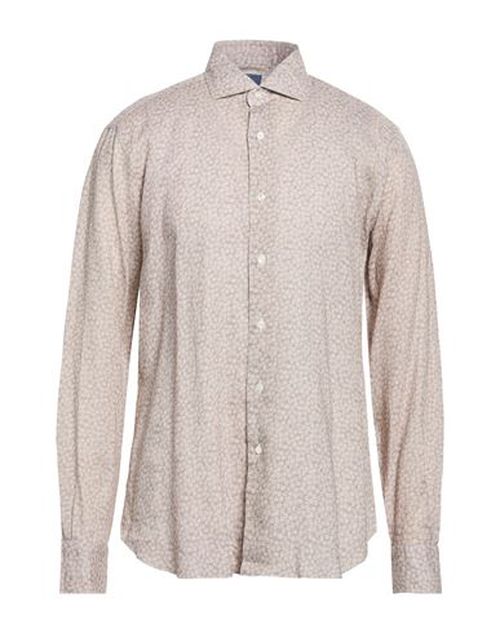 Man Shirt Beige Size 17 ½ Linen
