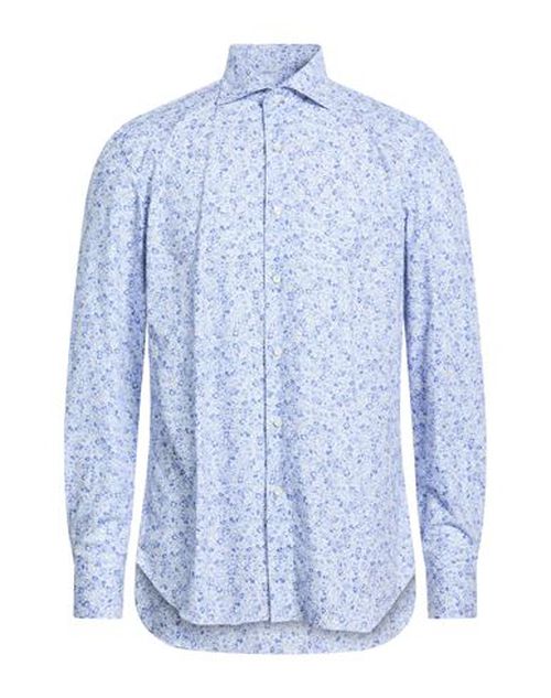 Man Shirt Azure Size 16 ½ Cotton