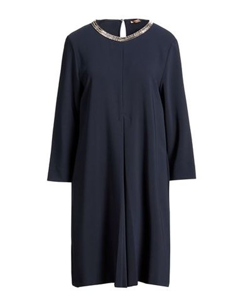 Woman Mini dress Navy Size 12 Polyester, Elastane